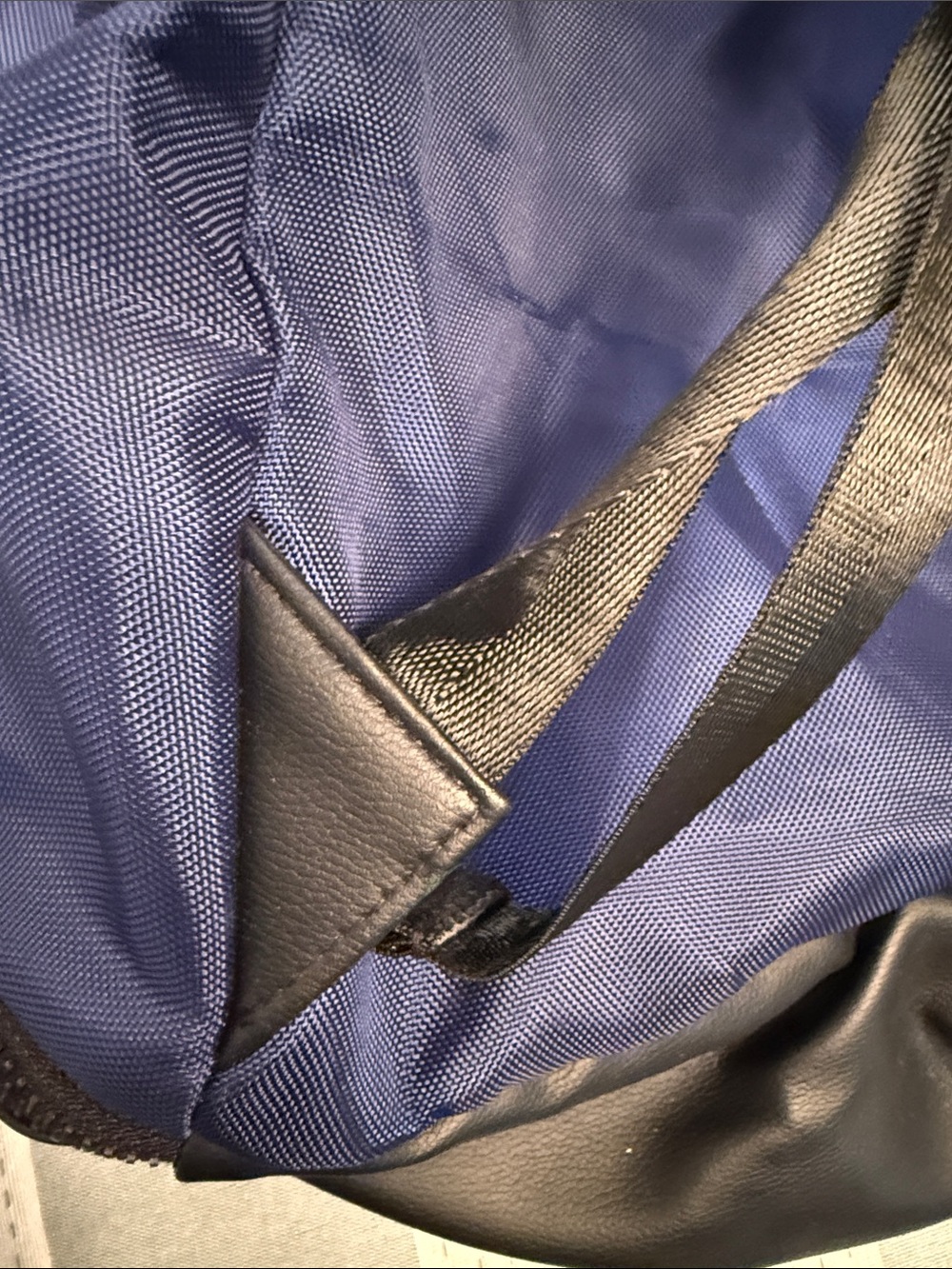 Men's Navy Drawstring Backpack - Picture 9 of 10